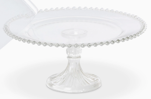 CANDLEWICK GLASS CAKE PLATE